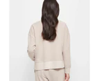 Target Garment Dyed Henley Jumper - Neutral