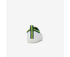 2 x Mens Volley White, Green & Gold International Low Volleys Shoes Canvas - White / Green / Gold