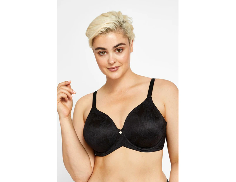 2 x Berlei Womens Lift & Shape Underwire Non Contour Black Bra Yzkd Elastane/Nylon - Black D20