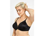 2 x Berlei Womens Lift & Shape Underwire Non Contour Black Bra Yzkd Elastane/Nylon - Black D20