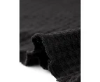Cheibear Pajama Sleeveless Crop Tank Tops And Shorts Strtechy 2pcs Lounge Set Black