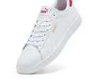 Puma Unisex Smash 3.0 Sneakers - Puma White/Club Red/Puma Gold