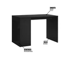 Matilda Study Desk Home Office Work Table 100cm Black