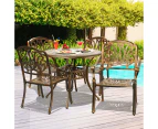 Livsip 5 Piece Outdoor Furniture Dining Set Patio Table Chairs Setting Cast Aluminum