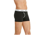 9 x Bonds Guyfront Trunk Mens Underwear Undies Black/White Cotton/Elastane - Black/White