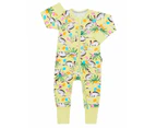 Unisex Baby & Toddler 3X Bonds Wondersuit Baby 2-Way Zip Coverall Yellow With Rabbit Cotton/Elastane - Yellow