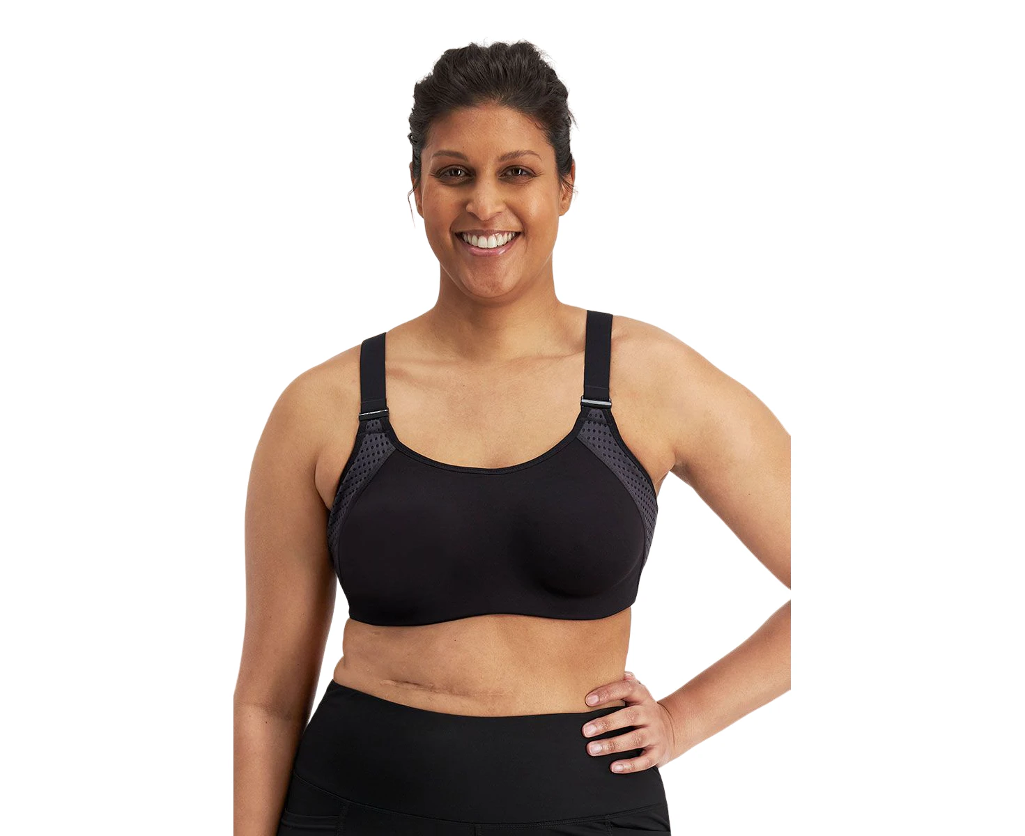 2 x Berlei Bra Womens Proelite Contour Crop Black - Black