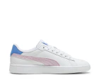 Puma Youth Girls' Smash 3.0 Sneakers - Puma White/Grape Mist/Blue Skies