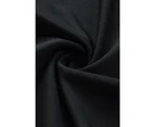 Azura Exchange One Shoulder Bodysuit with Peekaboo Cutout - Black