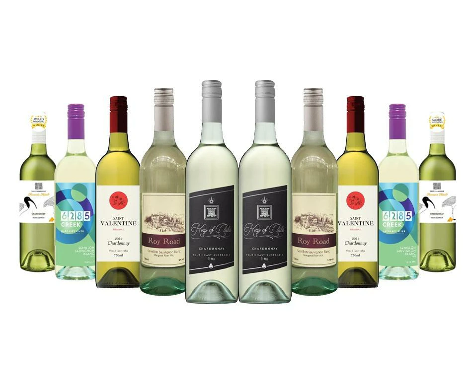 Backyard Wine Tasting White Wines Mixed - 10 Bottles