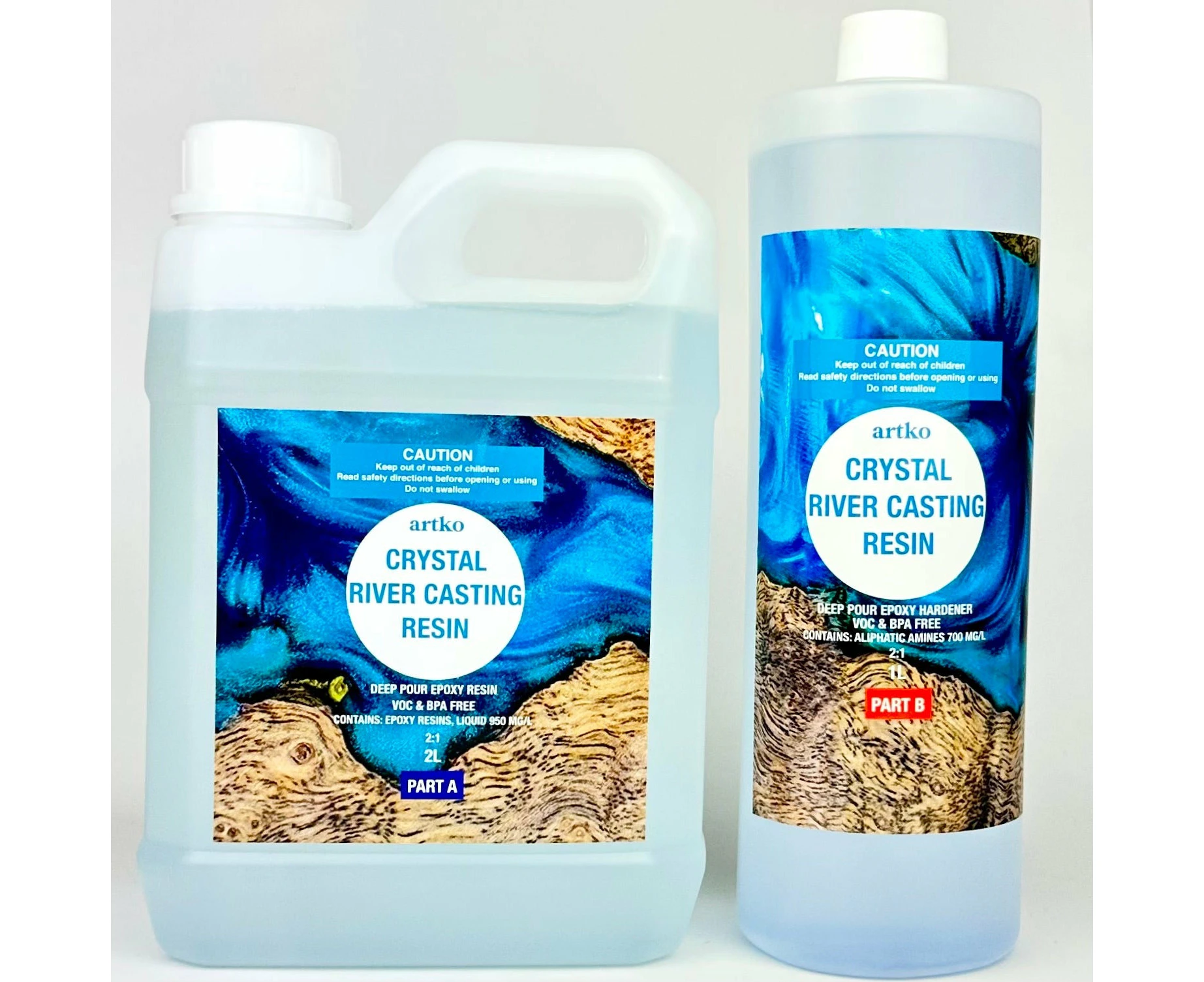 Crystal River Deep Pour Epoxy Resin 2:1  3 litre (3.2kg)