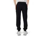 Cotton Lycra Trousers with Side Pockets - Black