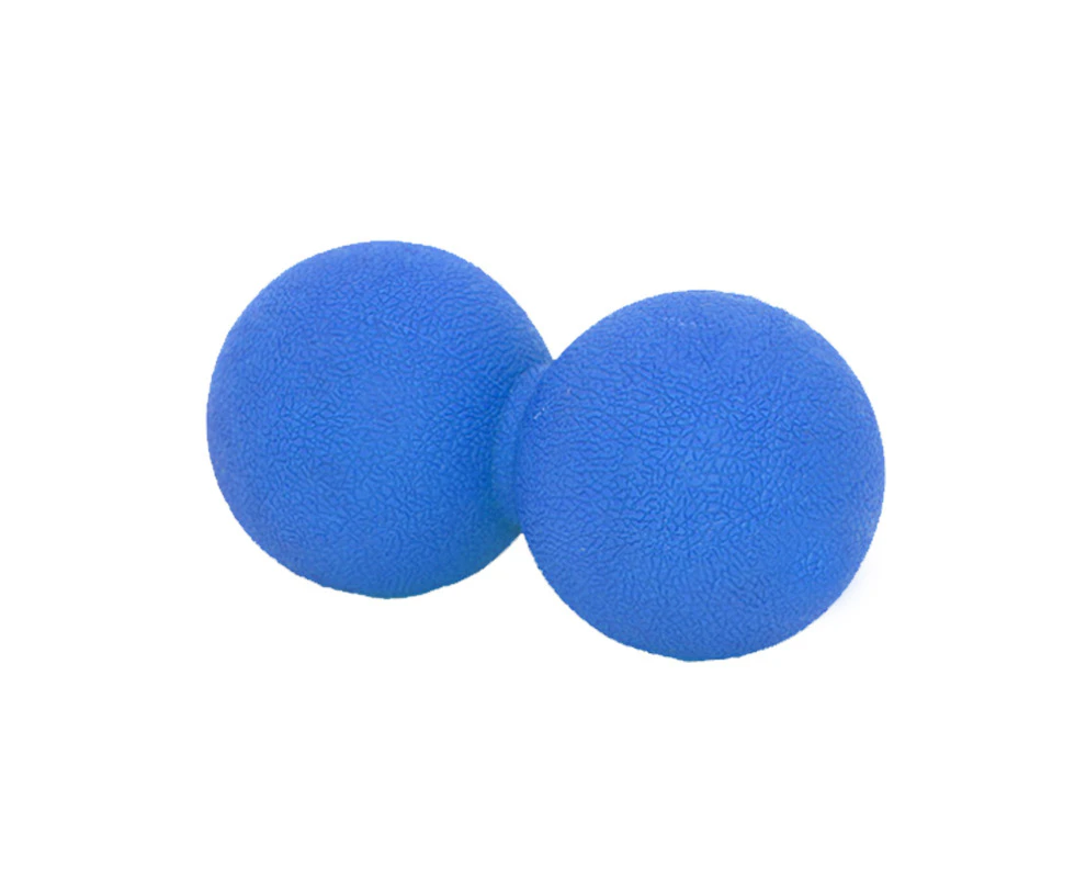 Peanut Lacrosse Ball Solid Mobility Massage Ball Myofascial Trigger Point Relax Blue