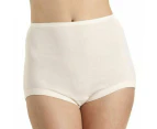 10 x Bonds Womens Cottontails Full Brief Underwear Ladies W0m5b Cotton/Elastane - Skintone (Nude)