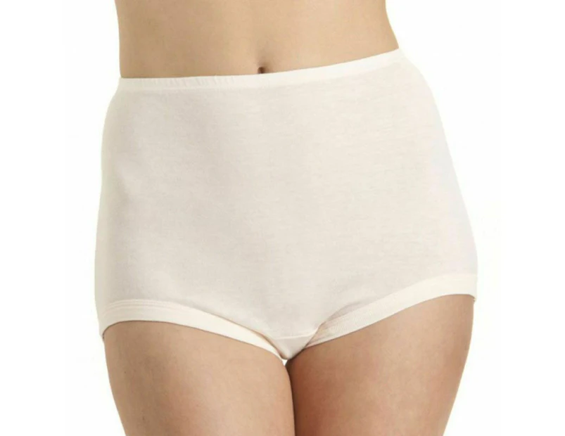 10 x Bonds Womens Cottontails Full Brief Underwear Ladies W0m5b Cotton/Elastane - Skintone (Nude)