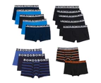 5 x Mens Bonds Everyday Trunks Briefs Boxer Assorted Underwear Cotton/Elastane - 5 Pairs - Mixed Lot