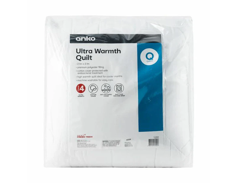 Ultra Warmth Quilt, Queen Bed - Anko