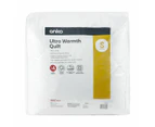 Ultra Warmth Quilt, Single Bed - Anko - White
