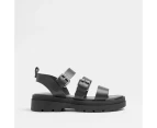 Target Womens Chunky Buckle Sandals - Black