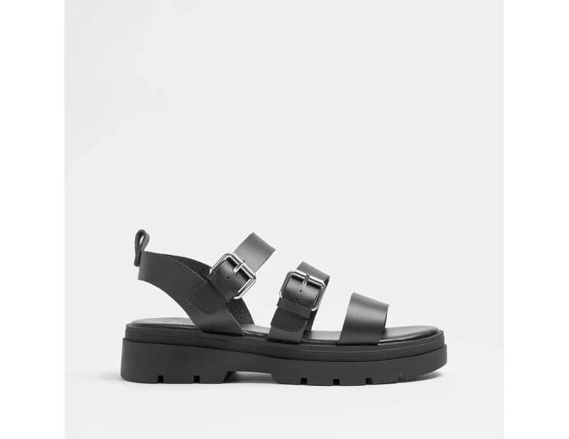 Target Womens Chunky Buckle Sandals - Black