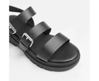 Target Womens Chunky Buckle Sandals - Black