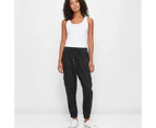 Target Rib Trim Twill Jogger Pants - Black