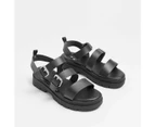 Target Womens Chunky Buckle Sandals - Black