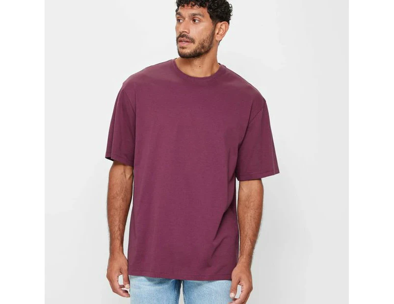 Target Australian Cotton Oversized T-Shirt - Red