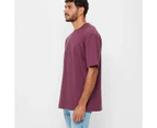 Target Australian Cotton Oversized T-Shirt - Red