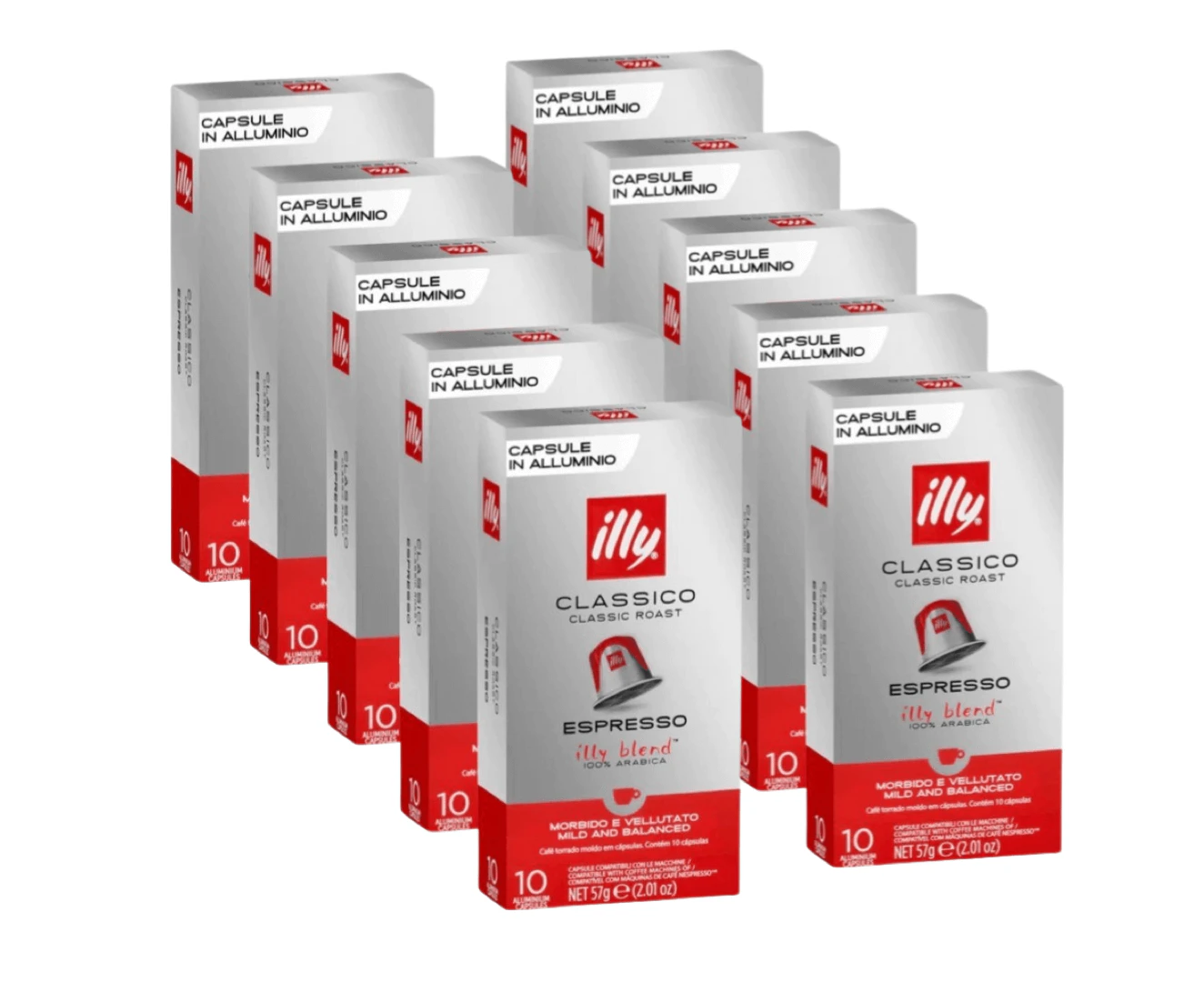 Illy Classico Classic Roast Espresso Capsules 100 Capsules