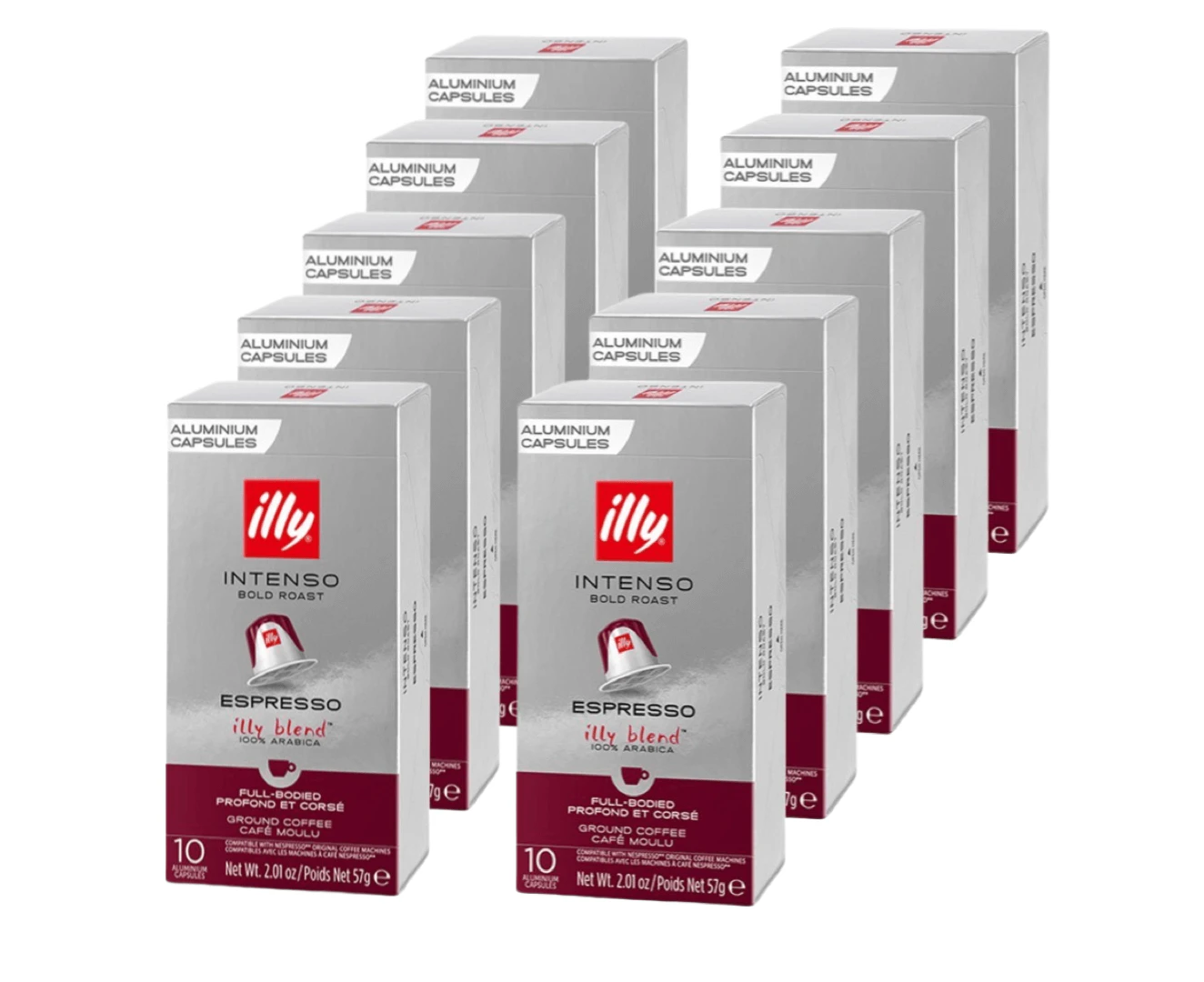 Illy Intenso Bold Roast Espresso Capsules 100 Capsules