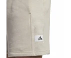 adidas Mens Lounge French Terry Cotton Shorts - Beige