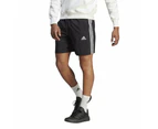 adidas Mens Regular Fit Essentials 3-Stripes Shorts - Black/White