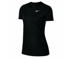 Nike Womens Ribbed Dri-FIT Legend Training Tee - Black / White