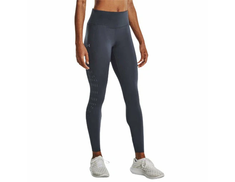 Under Armour Womens Fly Fast Elite High Rise Ankle Tights - Grey