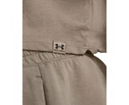 Under Armour Womens Super-Soft Campus Boxy Crop Tee - Taupe