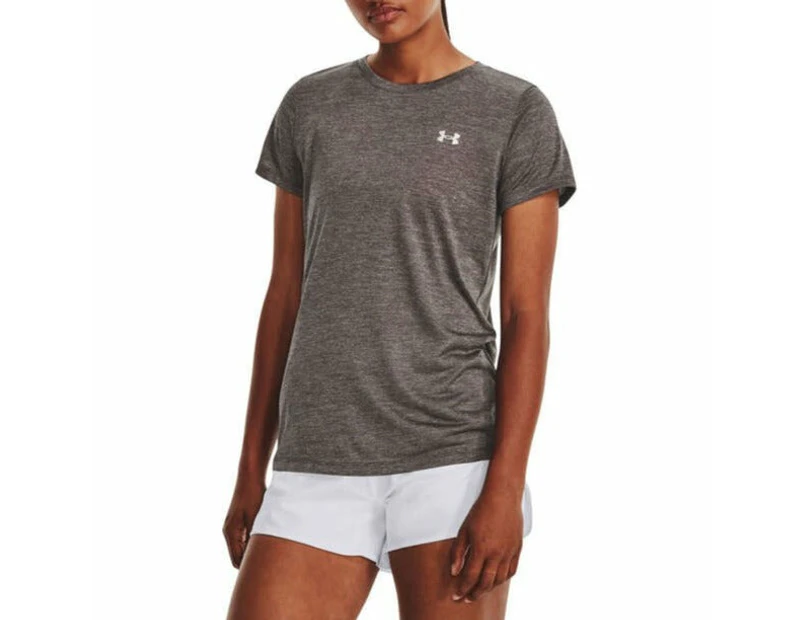 Under Armour Womens Ultra-Soft Tech Twist Tee - Grey