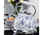 Laura Ashley 2.5L/10 Cup Gas/Induction Stove Top Kettle Water Boiler China Rose