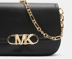 Michael Kors Parker Medium Saddle Messenger Bag - Black