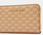 Michael Kors Jet Set Small Zip Around Card Case Wallet - Camel