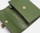 Michael Kors Hamilton Legacy Small Flap Card Case - Amazon Green