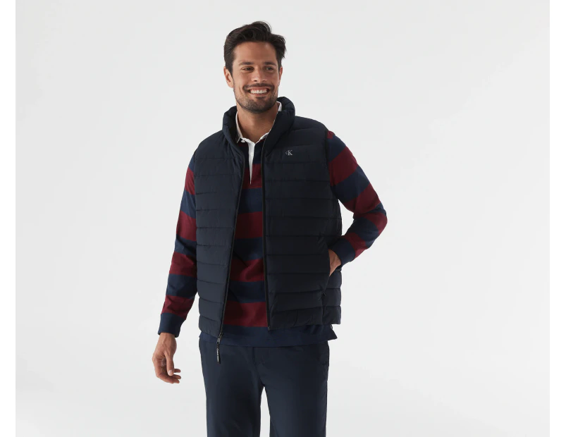 Calvin Klein Men's Stretch Puffer Vest - Navy