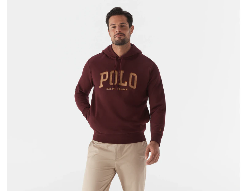 Polo Ralph Lauren Men's Polo College Logo Hoodie - Harvard Wine