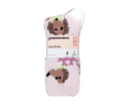 Underworks Women's Heat Bods Bed Socks 2-Pack - Pink