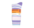 Underworks Women's Heat Bods TOG 2.3 Thermal Insulated Socks - Purple/Multi