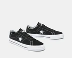 Converse Unisex CONS One Star Pro Suede Low Top Sneakers - Black/White