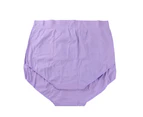 12 Pairs X Bonds Womens Seamless Full Brief Underwear Violet - Violet