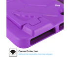 ZUSLAB Kids iPad 9 8 7 / Air 3 / Pro (2017) Case, Durable Shockproof Handle Stand Protective Cover for Apple - Purple