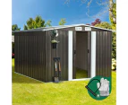 Livsip 2.57x2.05M Garden Shed Yardsaver Spacemaker - Zinc