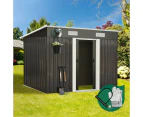 Livsip 2.38x1.31M Garden Shed Yardsaver Spacemaker - Zinc